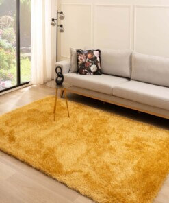 Velvet rug - Posh gold