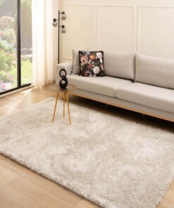 Velvet rug - Posh light silver