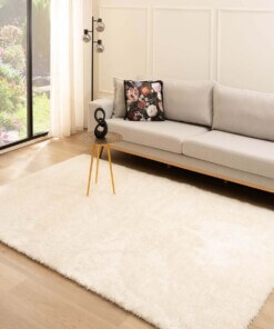 Velvet rug - Posh white