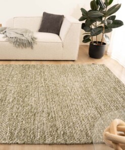 Wool rug - Hyssing olive green