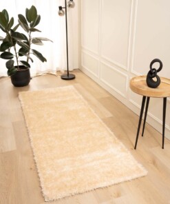 Velvet runner rug - Posh champagne