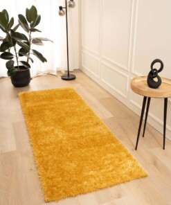 Velvet runner rug - Posh gold