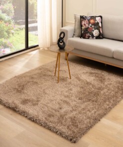 Square Thick Velvet Rug - Posh Beige