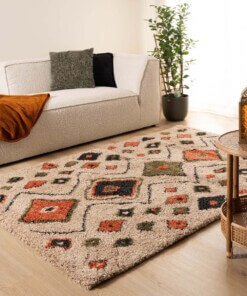 Thick rug - Artisan beige/multi - sfeer
