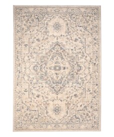 Vintage rug - Classic Bernard white/blue - overzicht, thumbnail