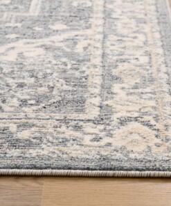 Vintage rug - Classic Bernard blue/white - close up, thumbnail