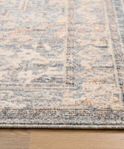 Vintage rug - Classic Bernard light blue - close up