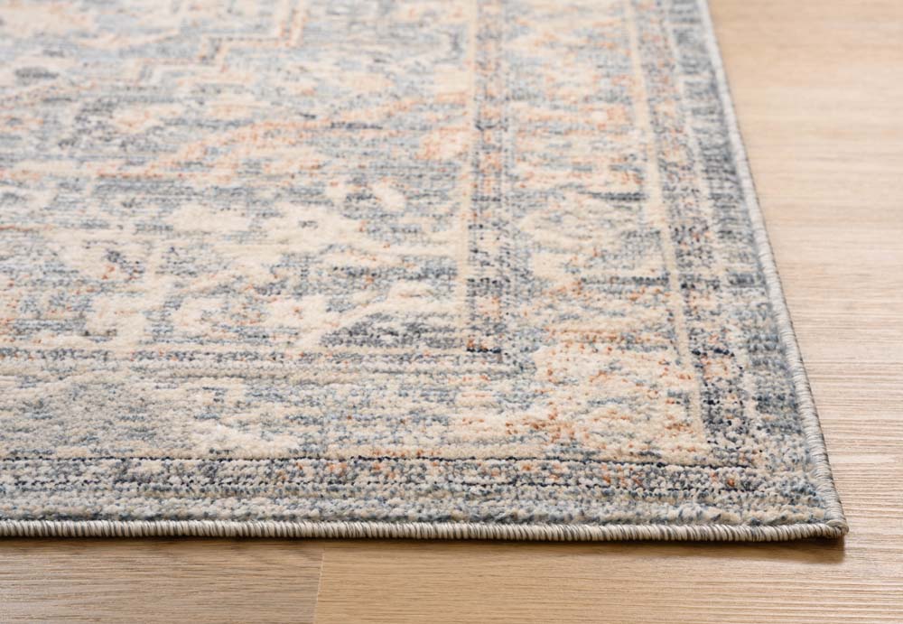 Vintage rug - Classic Bernard light blue - close up Vintage rug - Classic Bernard light blue - close up