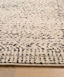 Modern rug - Fancy Tribute white/black - close up