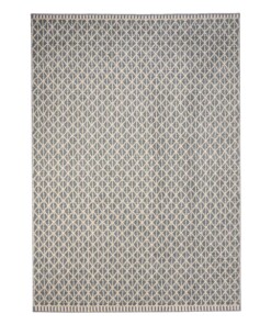Designer rug​ - Fancy Waves ivory/blue - overzicht