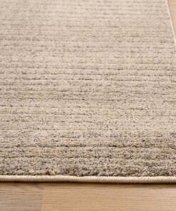 Striped rug - Fancy Lines sand color - close up, thumbnail