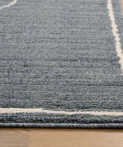 Abstract rug - Fancy Sketch blue - close up