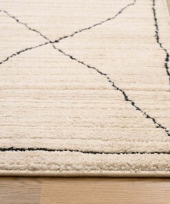 Abstract rug - Fancy Scribble cream - close up