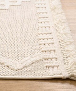 Japandi rug - Knit Fusion white - close up, thumbnail
