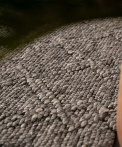 Round outdoor rug - Var grey