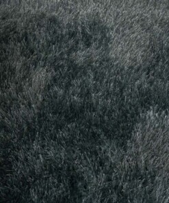 Round velvet rug - Posh blue - close up