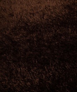 Oval velvet rug - Posh dark brown - close up