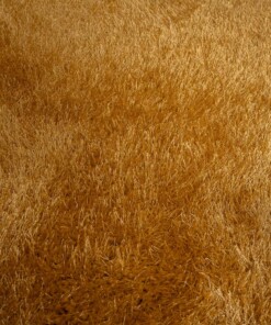 Square velvet rug - Posh gold - close up