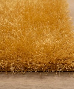 Square velvet rug - Posh gold - close up, thumbnail