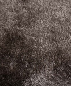 Round velvet rug - Posh grey - close up