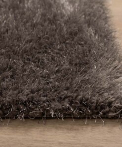 Velvet rug - Posh grey - close up, thumbnail