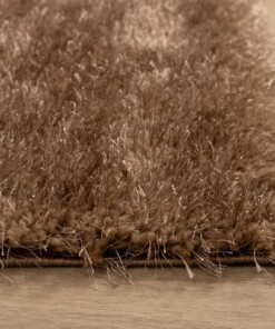 Square velvet rug - Posh brown - close up, thumbnail