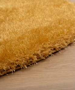 Oval velvet rug - Posh gold - close up, thumbnail Oval velvet rug - Posh gold - close up, thumbnail