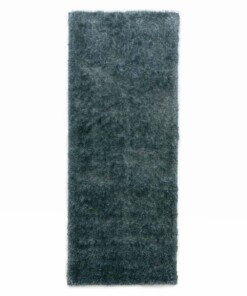 Velvet runner rug - Posh blue - overzicht, thumbnail