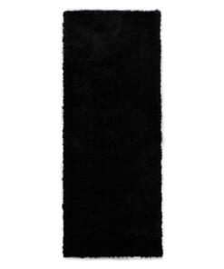 Velvet runner rug - Posh black - overzicht, thumbnail