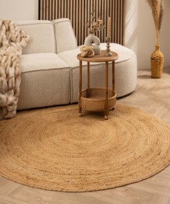 Round jute rug​ - Aime natural