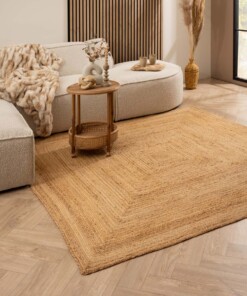 Square jute rug - Aime natural