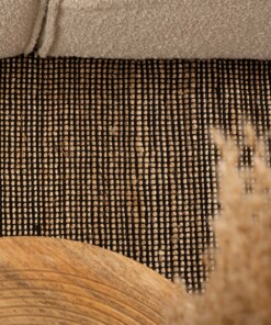 Jute rug - Torget natural/black