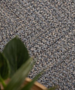 Square cotton rug - Joy blue