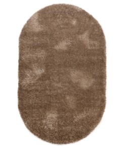 Oval velvet rug - Posh brown - overzicht
