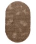 Oval Thick Velvet Rug - Posh Beige - overzicht, thumbnail