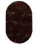 Oval velvet rug - Posh dark brown - overzicht, thumbnail