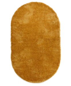 Oval velvet rug - Posh gold - overzicht