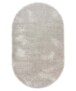 Oval velvet rug - Posh light silver - overzicht, thumbnail