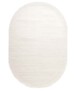 Oval viscose rug - Glamour white - overzicht, thumbnail