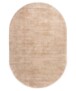 Oval viscose rug - Glamour beige - overzicht, thumbnail