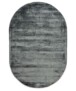 Oval viscose rug - Glamour blue - overzicht, thumbnail