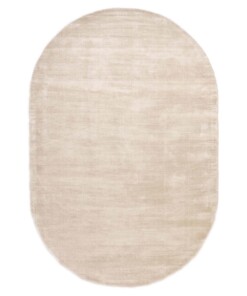 Oval viscose rug - Glamour ivory - overzicht, thumbnail