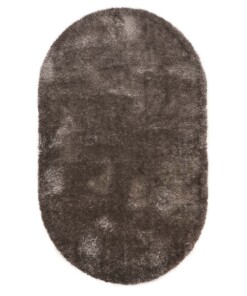 Oval velvet rug - Posh grey - overzicht, thumbnail
