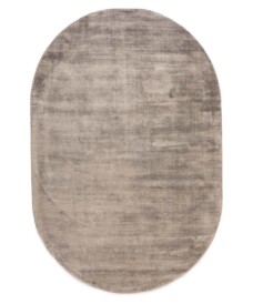 Oval viscose rug - Glamour silver - overzicht, thumbnail