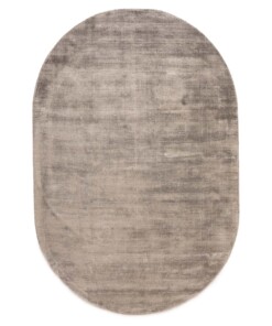 Oval viscose rug - Glamour silver - overzicht