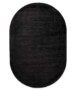 Oval viscose rug - Glamour black - overzicht, thumbnail