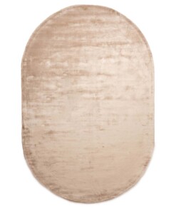 Oval viscose rug - Pearl beige - overzicht