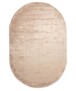 Oval viscose rug - Pearl beige - overzicht, thumbnail
