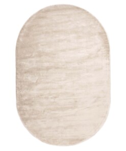 Oval viscose rug - Pearl ivory - overzicht