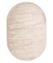 Oval viscose rug - Pearl ivory - overzicht, thumbnail